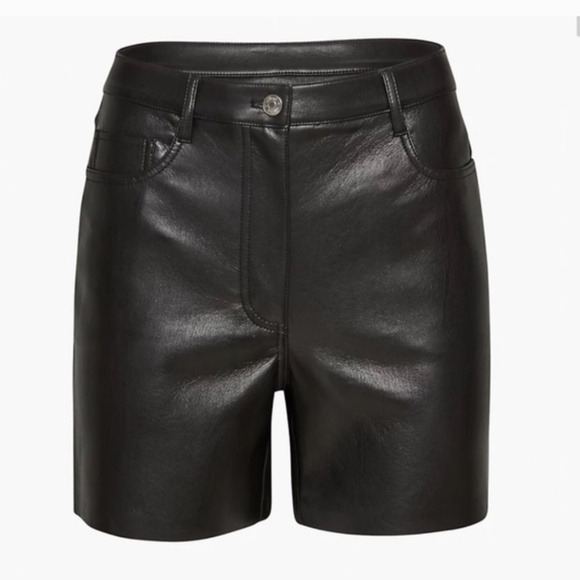 Leather Shorts | Aritzia - Picture 5 of 6